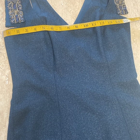 NWOT Badgley Mischka beautiful Navy w/silver sparkles,no loose stones, - Picture 5 of 13